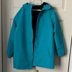 Women’s Teal Sherpa lined Hooded Jacket size medium
